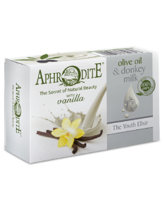 Оливковое мыло с Ванилью и молоком ослиц Aphrodite®, натуральное, 85 г. - Фото№ 2