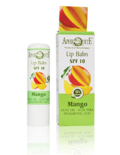 Оливковый бальзам для губ со вкусом манго Aphrodite®, натуральный, 4 г - Фото№ 4