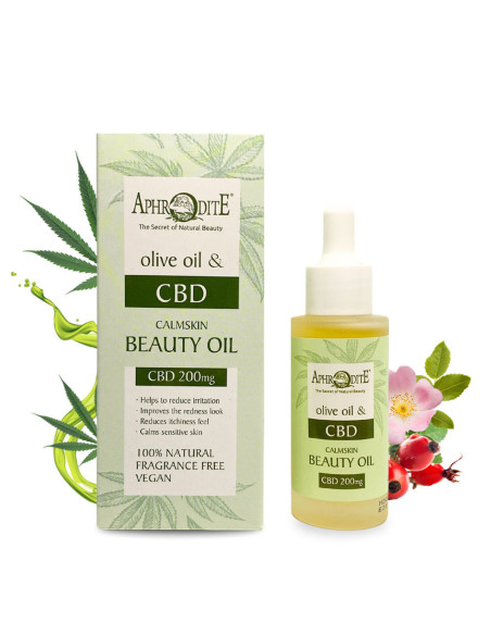 Олія для догляду "Спокійна шкіра" з олією Конопл - Aphrodite®