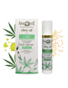Денний крем "Ультра заспокоєння та Комфорт" Aphrodite® з олією Коноплі 350мг CBD, натуральний, 50 мл
