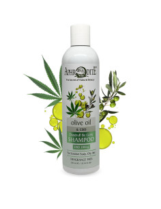 Шампунь від лупи Aphrodite® з олією Коноплі 150мг CBD, натуральний, 300 мл.