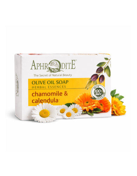 Натуральне оливкове мило з Ромашкою та Нагідками - Aphrodite®